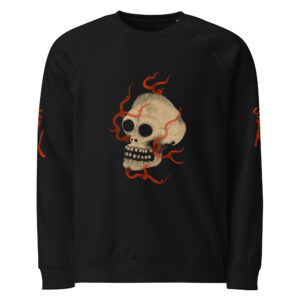 Felpa raglan in tessuto organico unisex